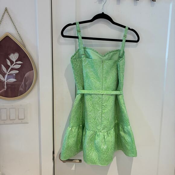 NEW AMANDA UPRICHARD Giacini Romper In Keylime Sz Medium - Picture 3 of 9